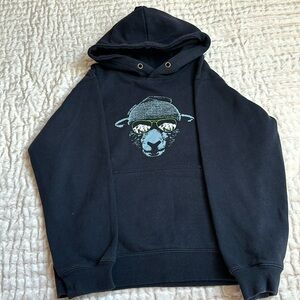 Cute Hoodie dark blue by Golbalculture size 10. Very good condition.
